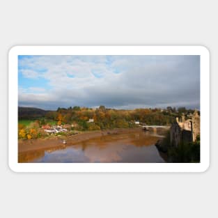 The Old Wye Bridge, Chepstow, Wales Sticker